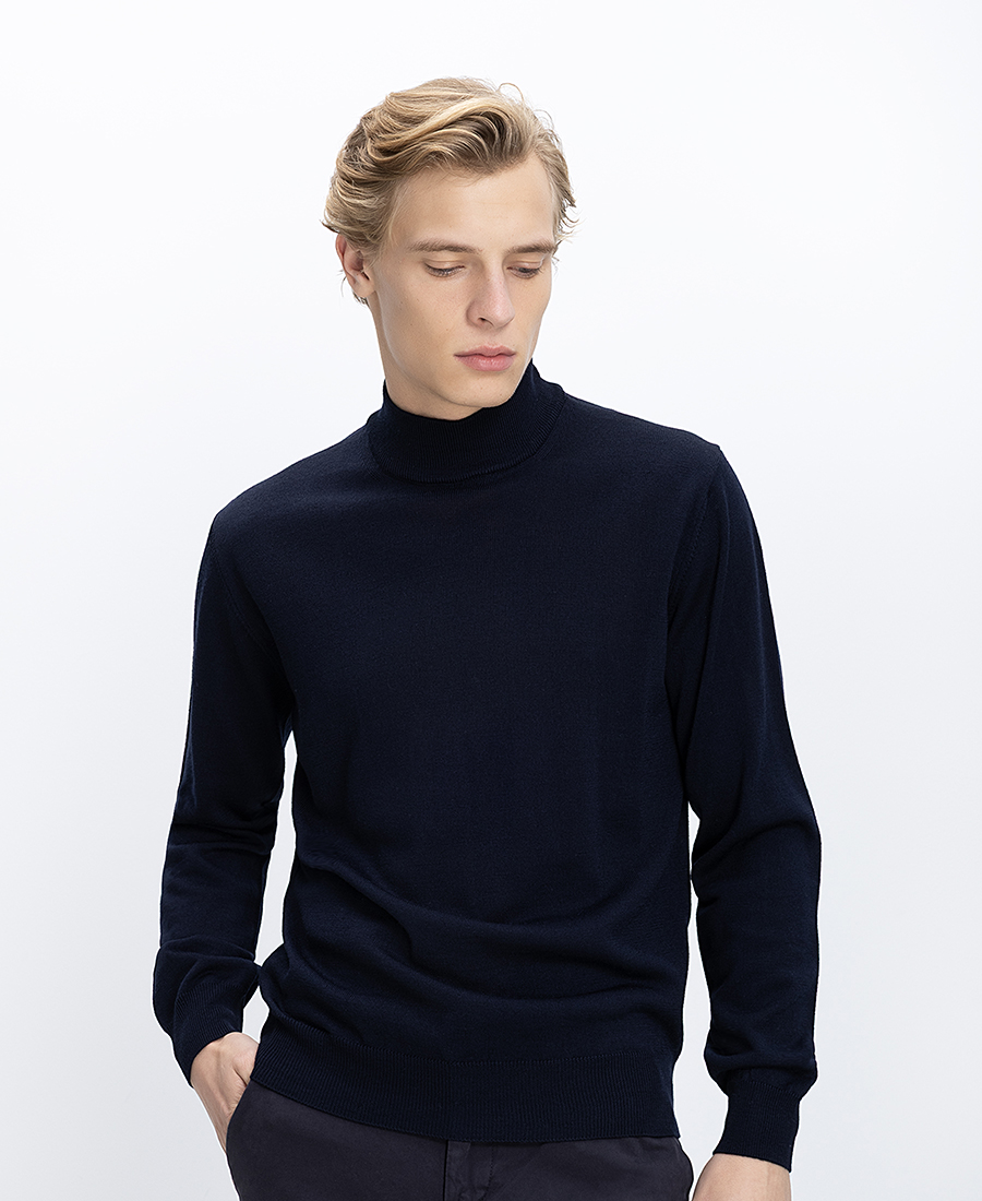 B.S Bags Ανδρικό Πλεκτό Regular Fit Ημιζιβάγκο