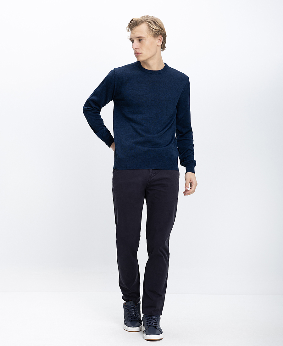 B.S Bags Ανδρικό Πλεκτό Regular Fit Με Στρογγυλή Λαιμόκοψη φωτογραφία