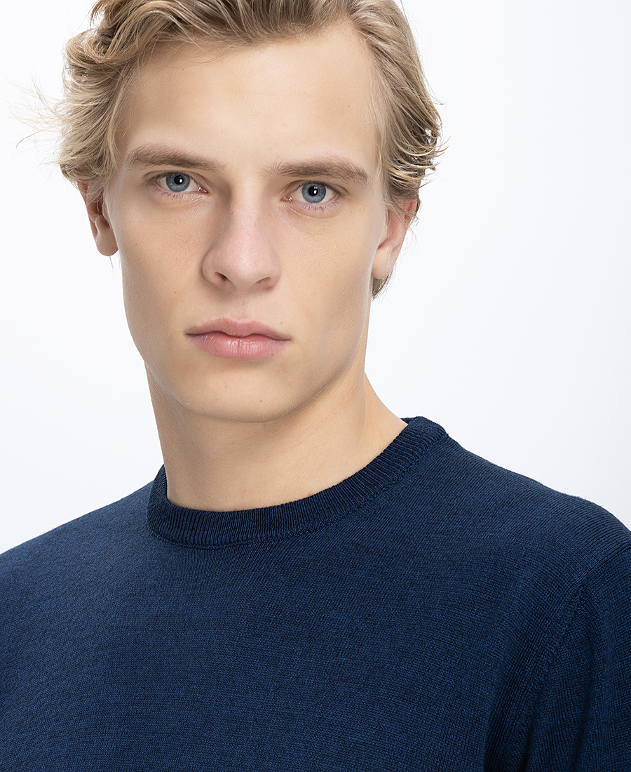 B.S Bags Ανδρικό Πλεκτό Regular Fit Με Στρογγυλή Λαιμόκοψη φωτογραφία