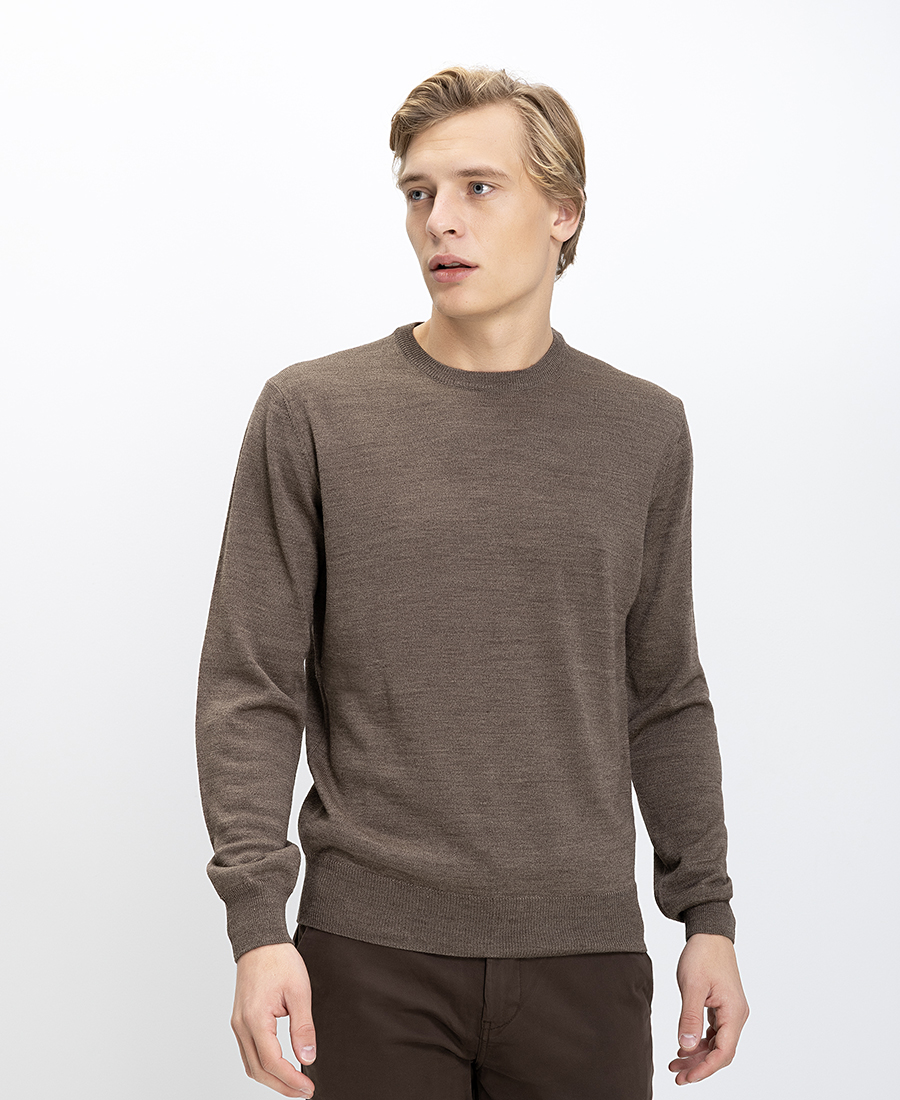 B.S Bags Ανδρικό Πλεκτό Regular Fit Με Στρογγυλή Λαιμόκοψη