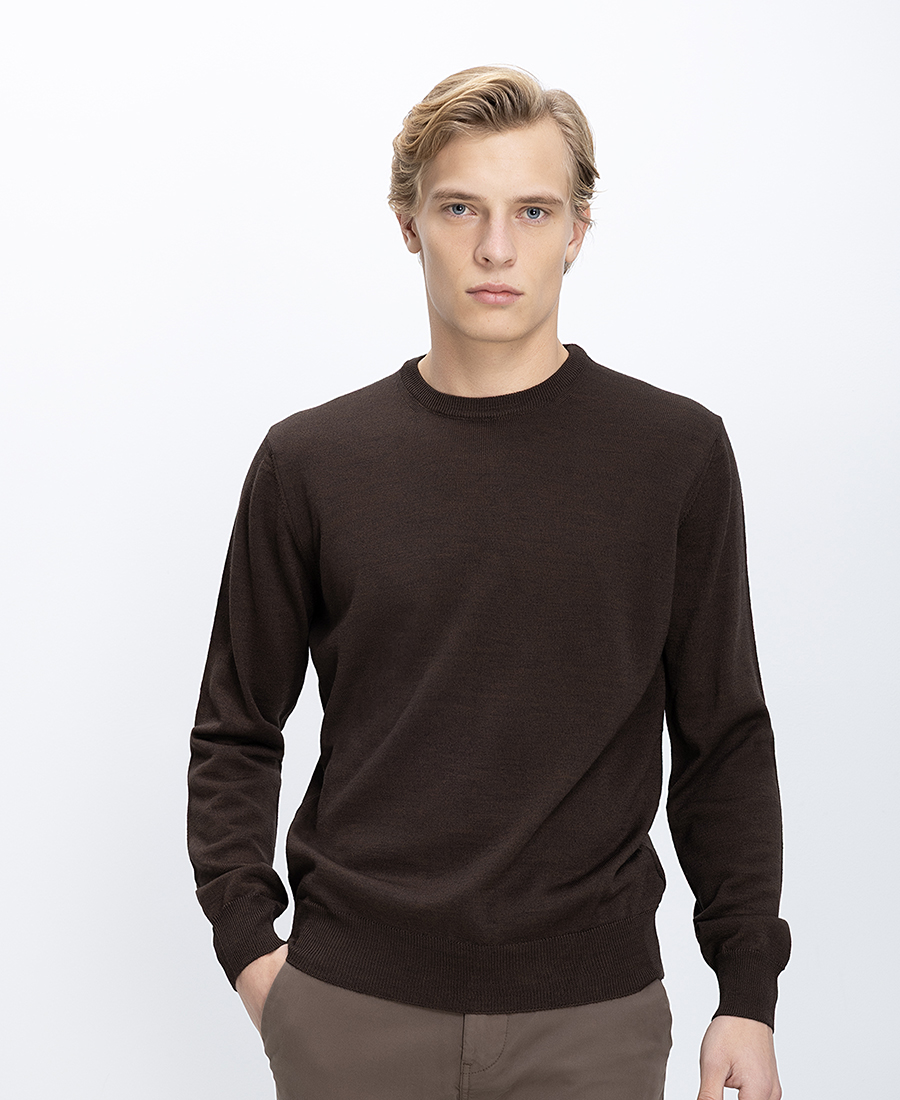 B.S Bags Ανδρικό Πλεκτό Regular Fit Με Στρογγυλή Λαιμόκοψη