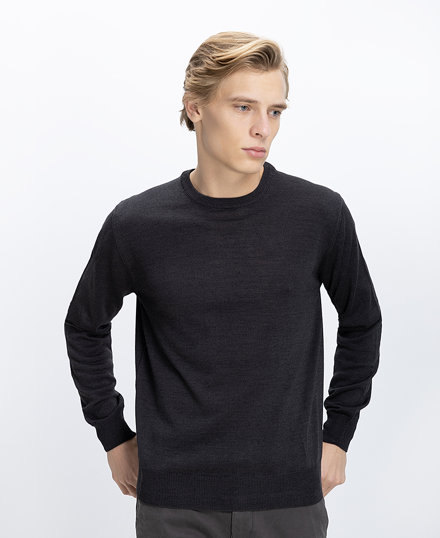 B.S Bags Ανδρικό Πλεκτό Regular Fit Με Στρογγυλή Λαιμόκοψη