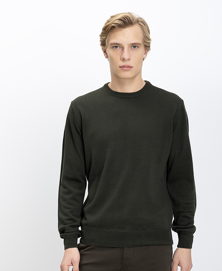 B.S Bags Ανδρικό Πλεκτό Regular Fit Με Στρογγυλή Λαιμόκοψη