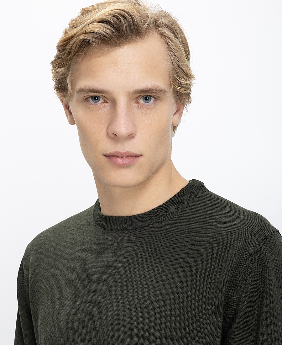 B.S Bags Ανδρικό Πλεκτό Regular Fit Με Στρογγυλή Λαιμόκοψη φωτογραφία