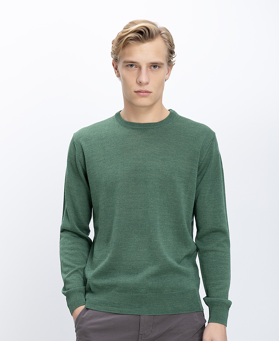 B.S Bags Ανδρικό Πλεκτό Regular Fit Με Στρογγυλή Λαιμόκοψη