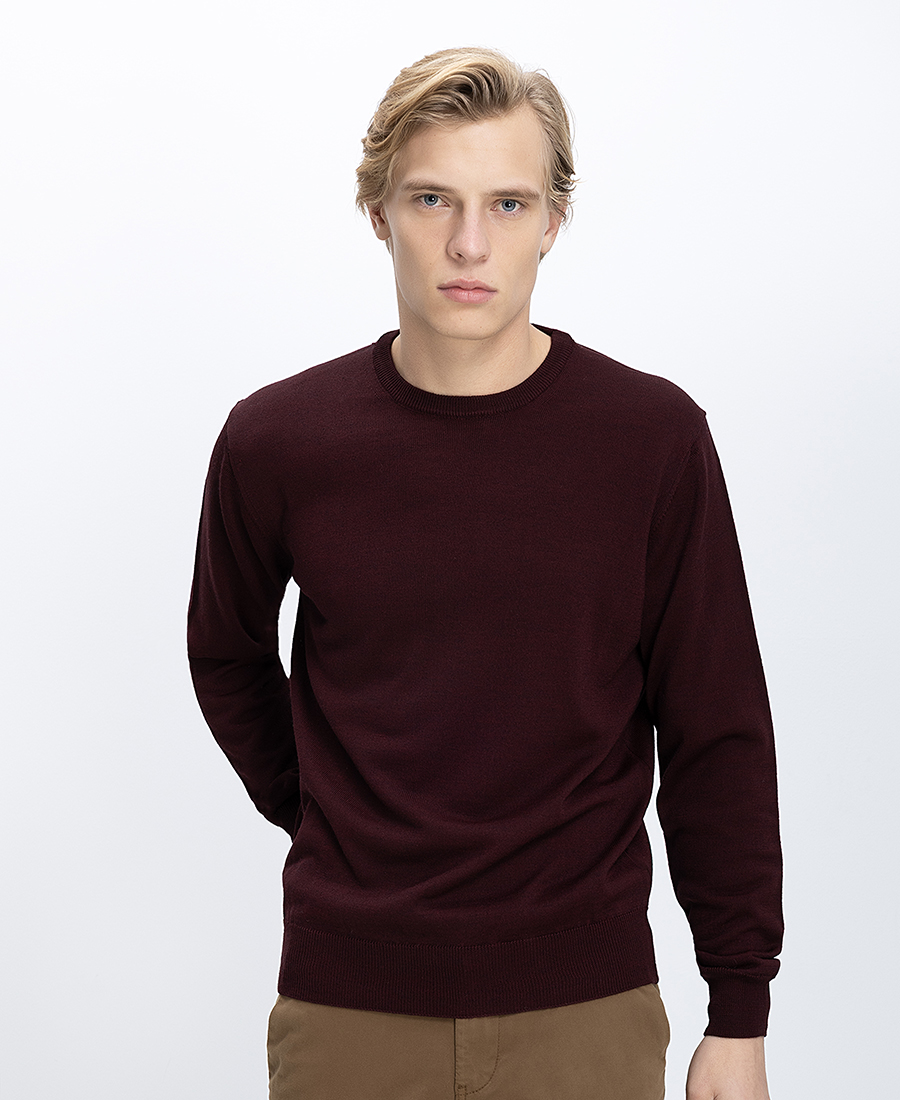 B.S Bags Ανδρικό Πλεκτό Regular Fit Με Στρογγυλή Λαιμόκοψη