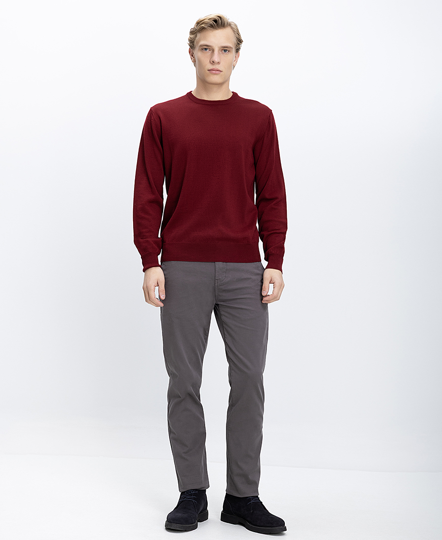 B.S Bags Ανδρικό Πλεκτό Regular Fit Με Στρογγυλή Λαιμόκοψη φωτογραφία