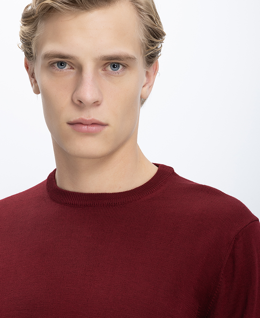 B.S Bags Ανδρικό Πλεκτό Regular Fit Με Στρογγυλή Λαιμόκοψη φωτογραφία