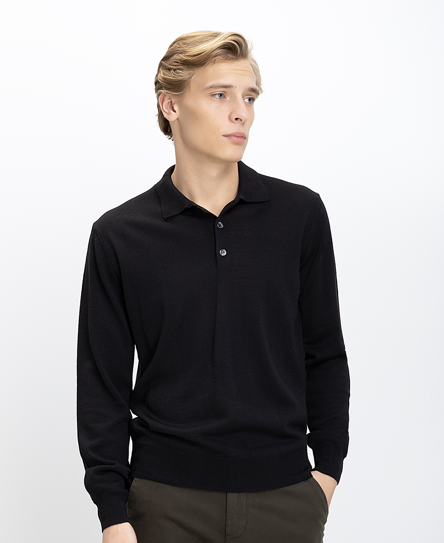 B.S Bags Ανδρικό Πλεκτό Regular Fit Με Γιακά Πόλο Και...