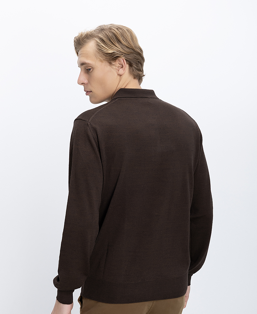 B.S Bags Ανδρικό Πλεκτό Regular Fit Με Γιακά Πόλο Και Κουμπιά φωτογραφία