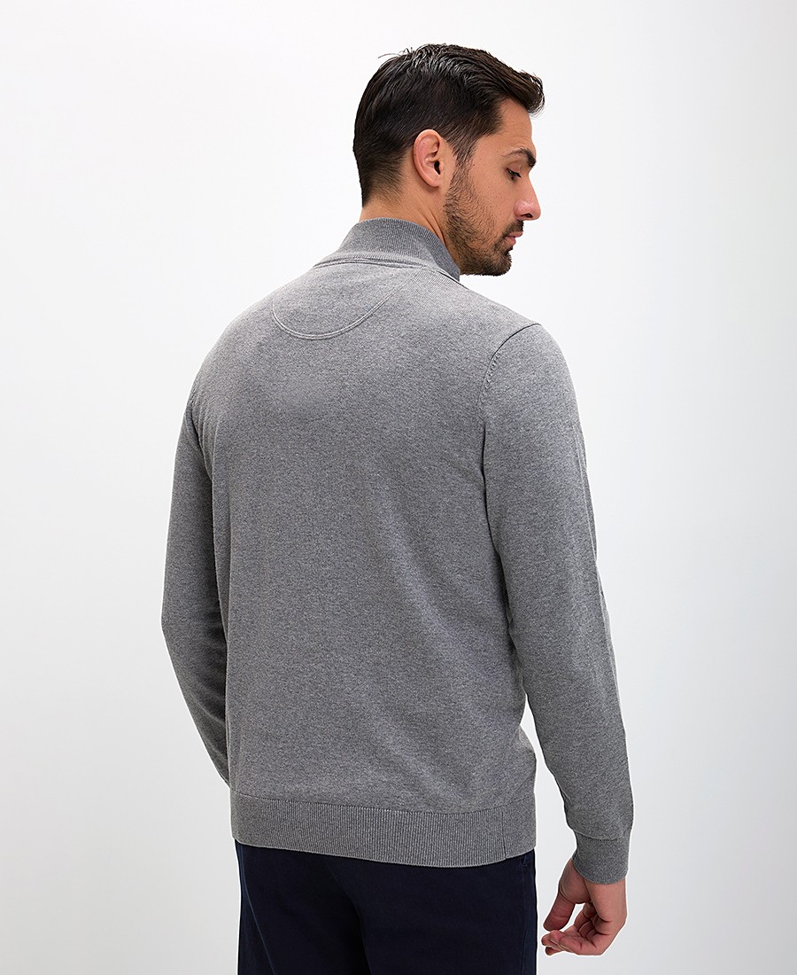 Ανδρική Ζακέτα Regular Fit Βαμβακερή με Φερμουάρ φωτογραφία