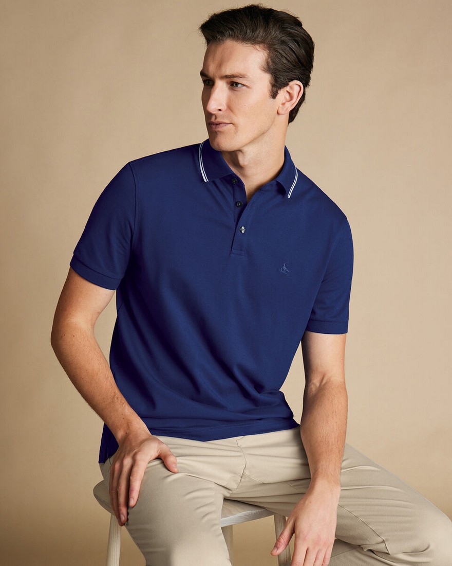 Charles Tyrwhitt Charles Tyrwhitt Ανδρική Μπλούζα Polo Pique Contrast Tipping