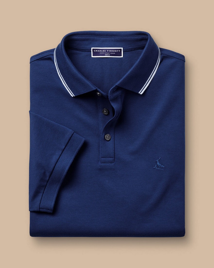 Charles Tyrwhitt Ανδρική Μπλούζα Polo Pique Contrast Tipping φωτογραφία