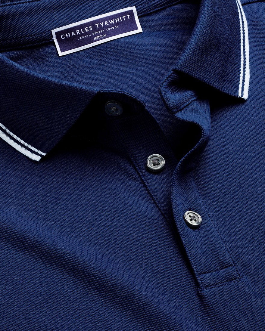 Charles Tyrwhitt Ανδρική Μπλούζα Polo Pique Contrast Tipping φωτογραφία