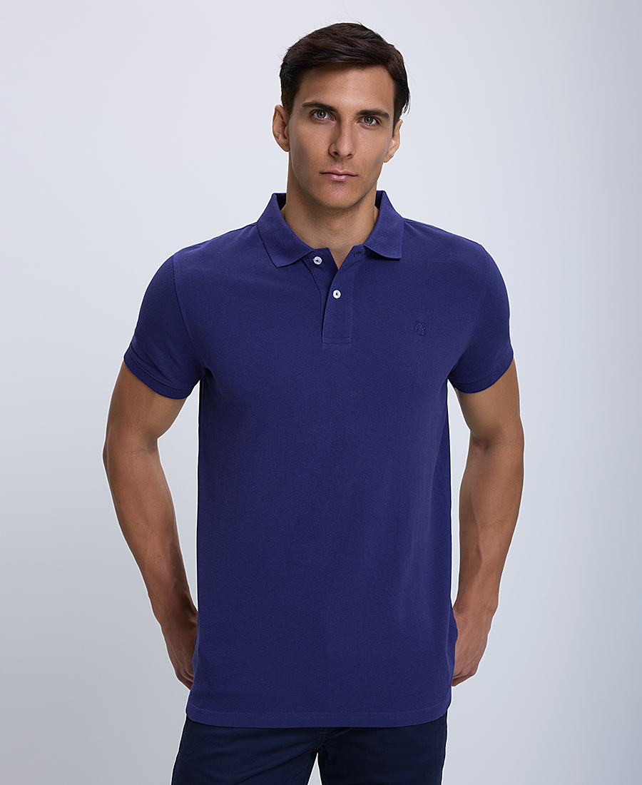 B.S Bags Ανδρική Μπλούζα Polo Modern Fit Single color