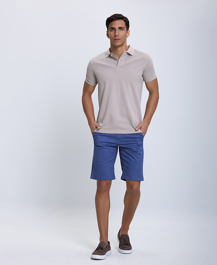 Ανδρική Μπλούζα Polo Modern Fit Single color φωτογραφία