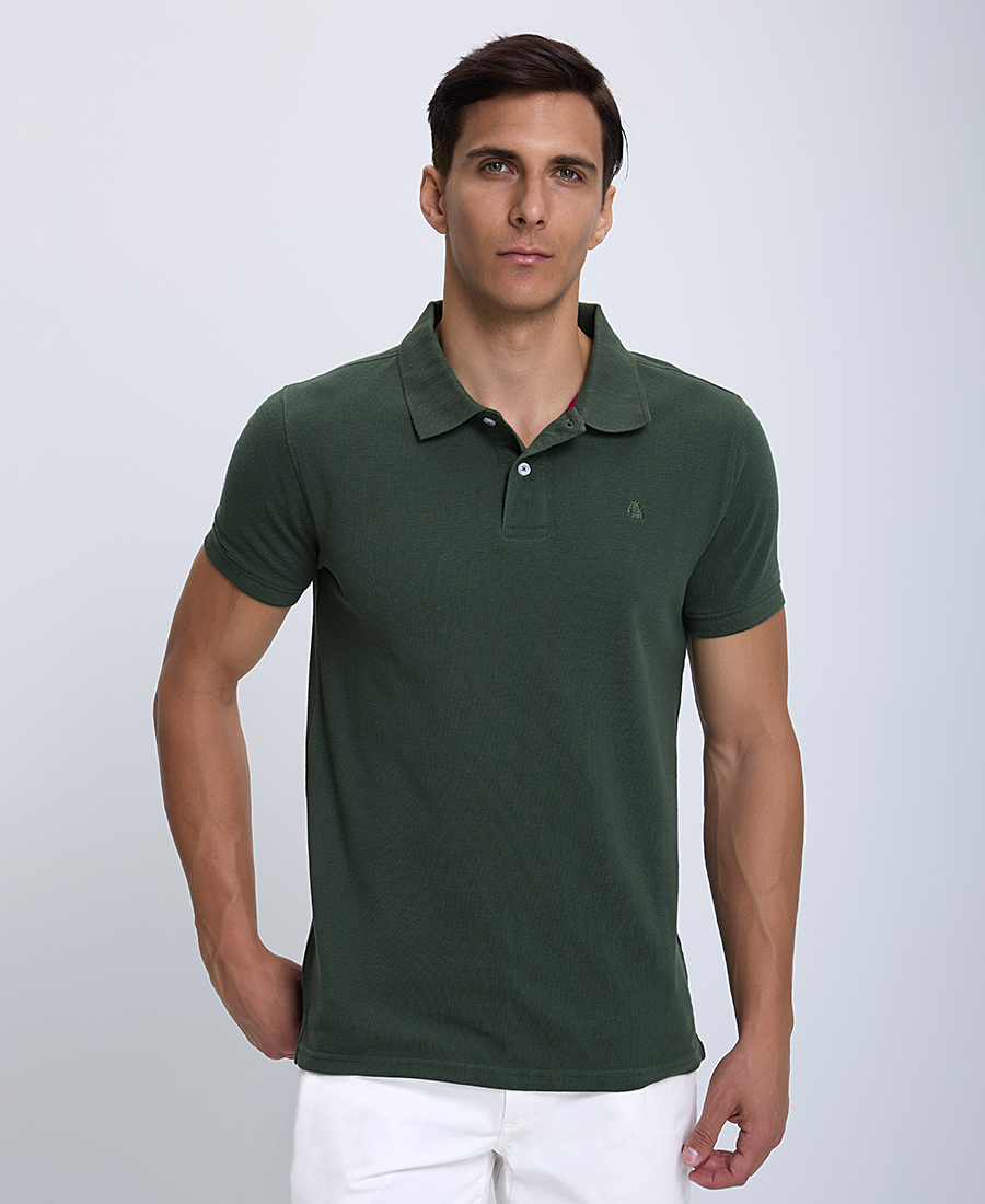 B.S Bags Ανδρική Μπλούζα Polo Modern Fit Single color