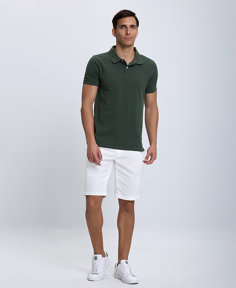 Ανδρική Μπλούζα Polo Modern Fit Single color φωτογραφία