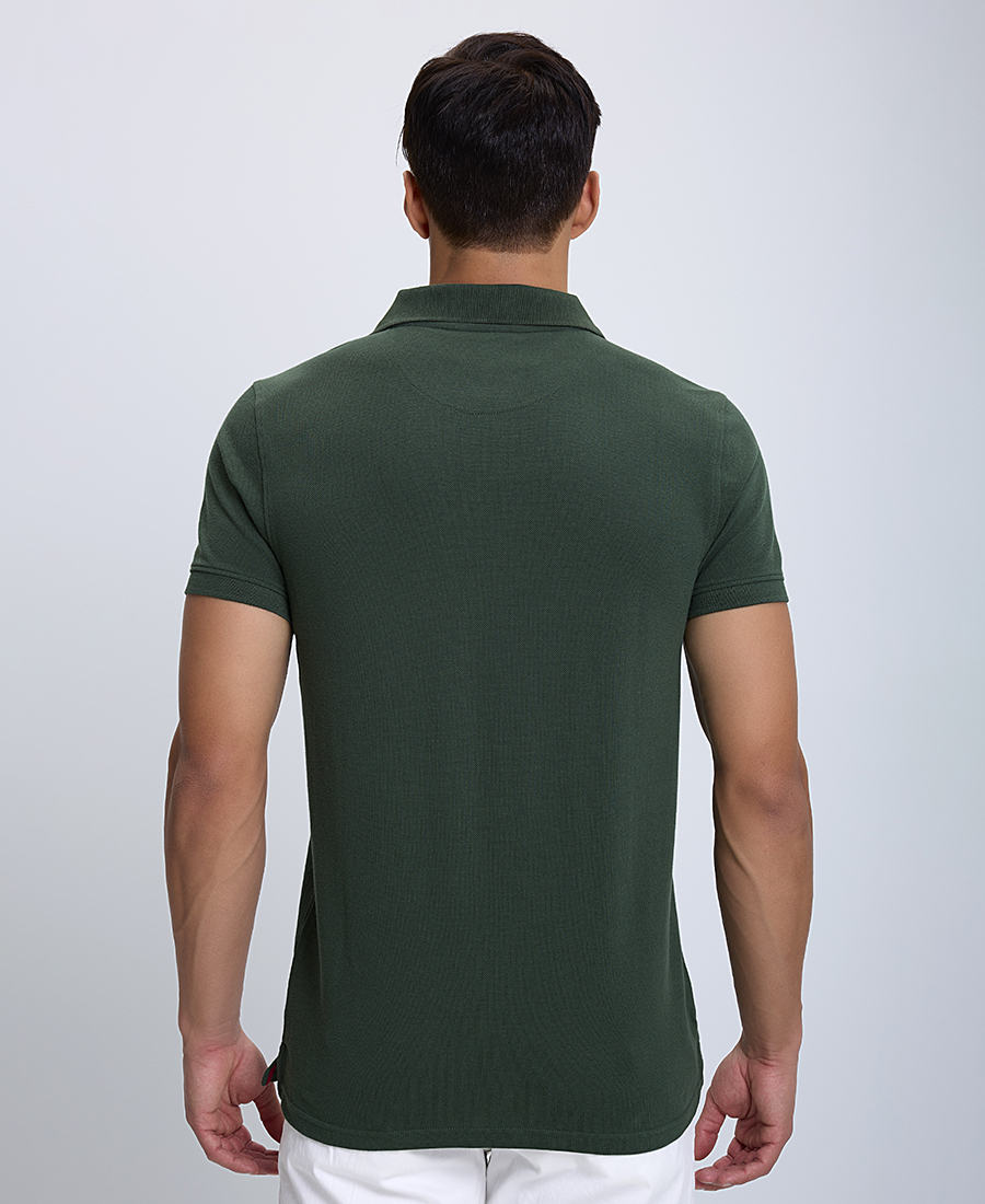 Ανδρική Μπλούζα Polo Modern Fit Single color φωτογραφία