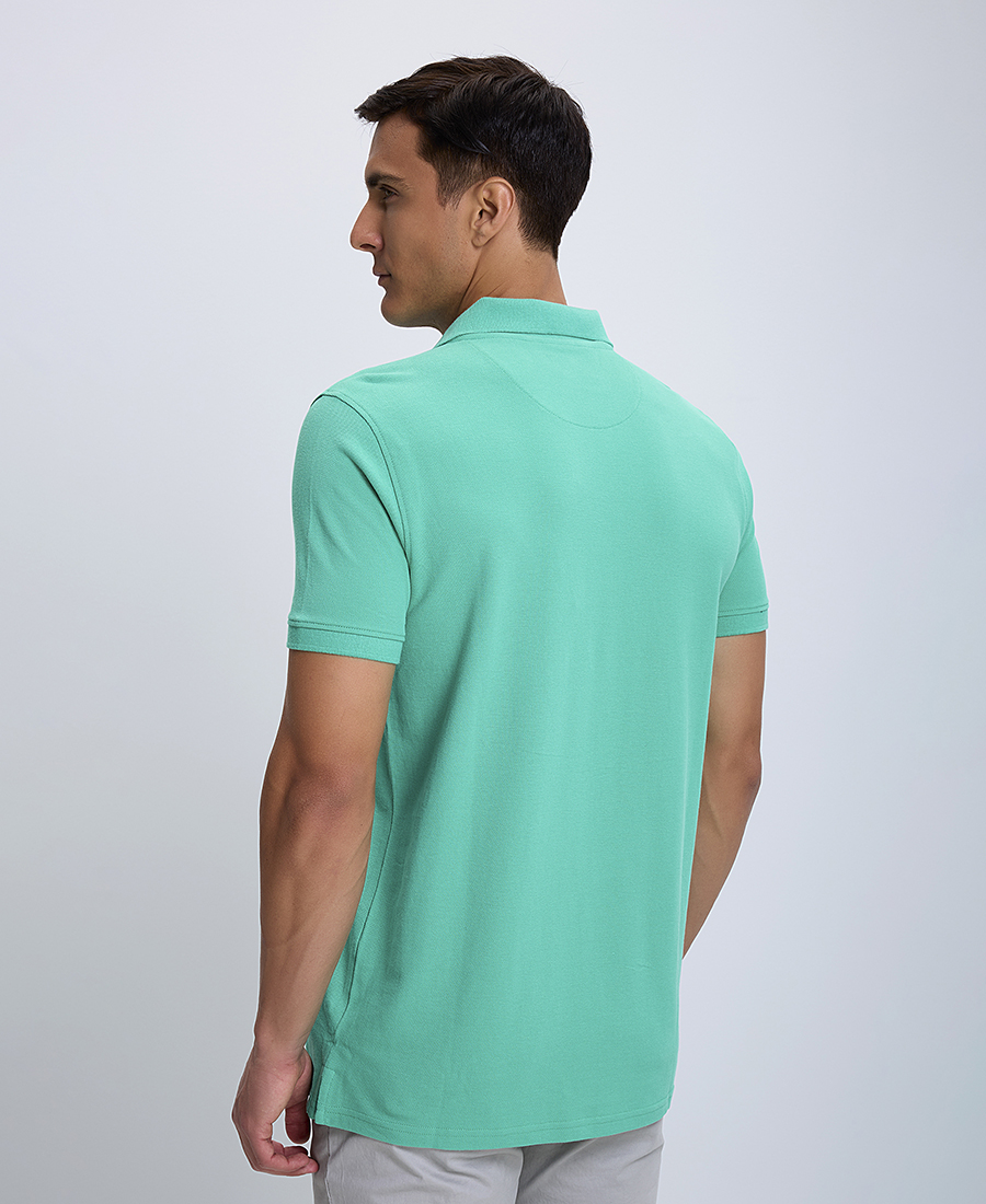 Ανδρική Μπλούζα Polo Modern Fit Single color φωτογραφία