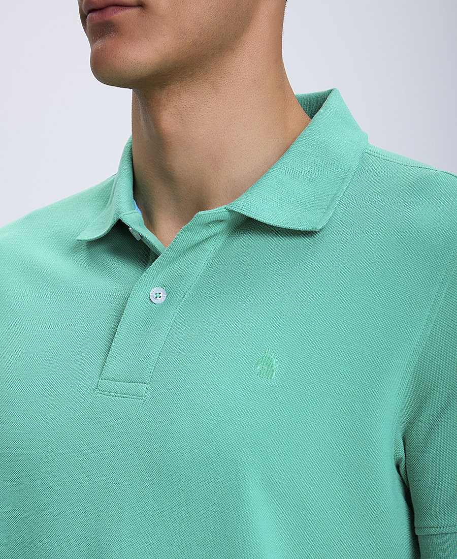 Ανδρική Μπλούζα Polo Modern Fit Single color φωτογραφία