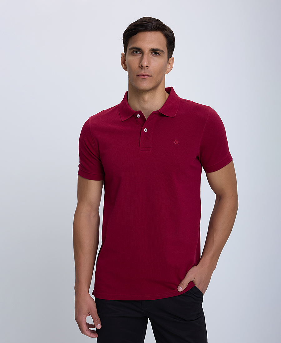 B.S Bags Ανδρική Μπλούζα Polo Modern Fit Single color