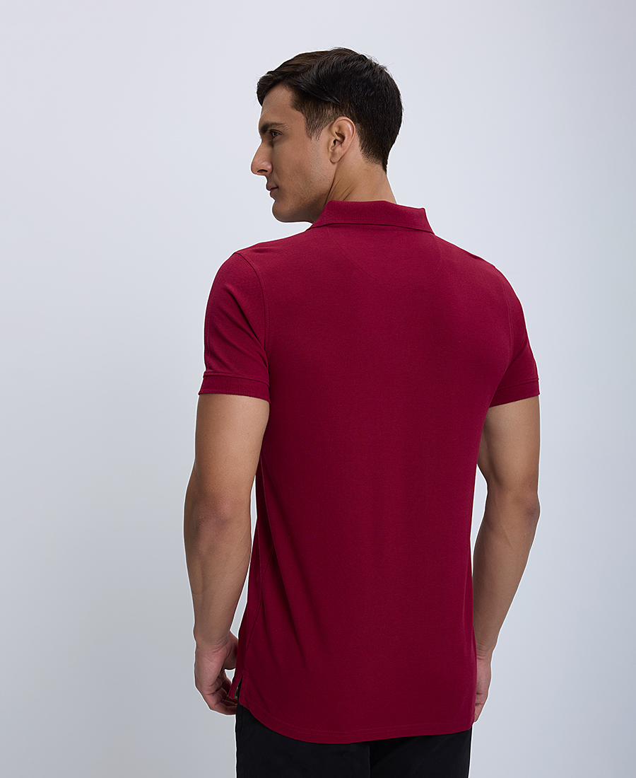 Ανδρική Μπλούζα Polo Modern Fit Single color φωτογραφία