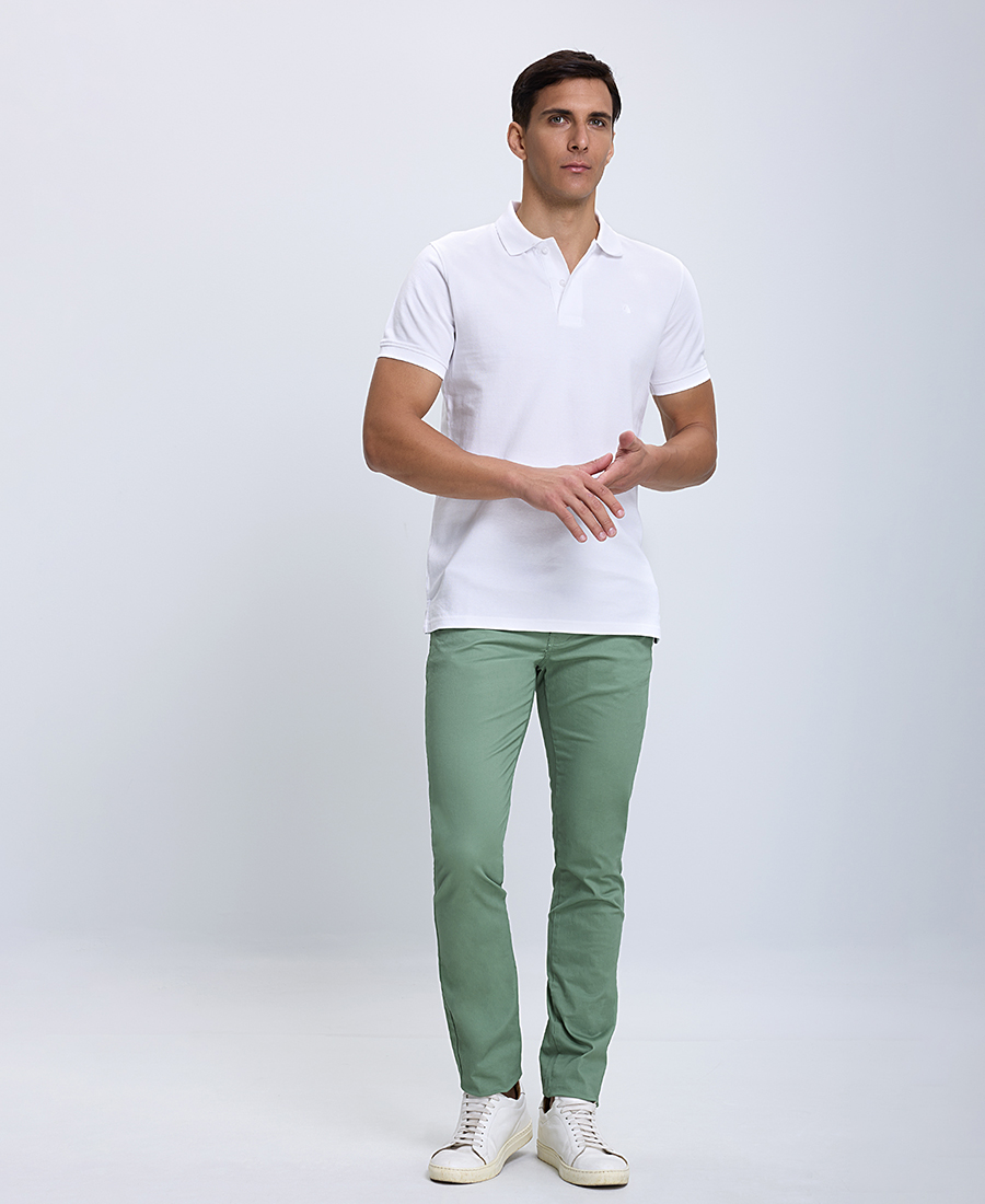 Ανδρική Μπλούζα Polo Modern Fit Single color φωτογραφία