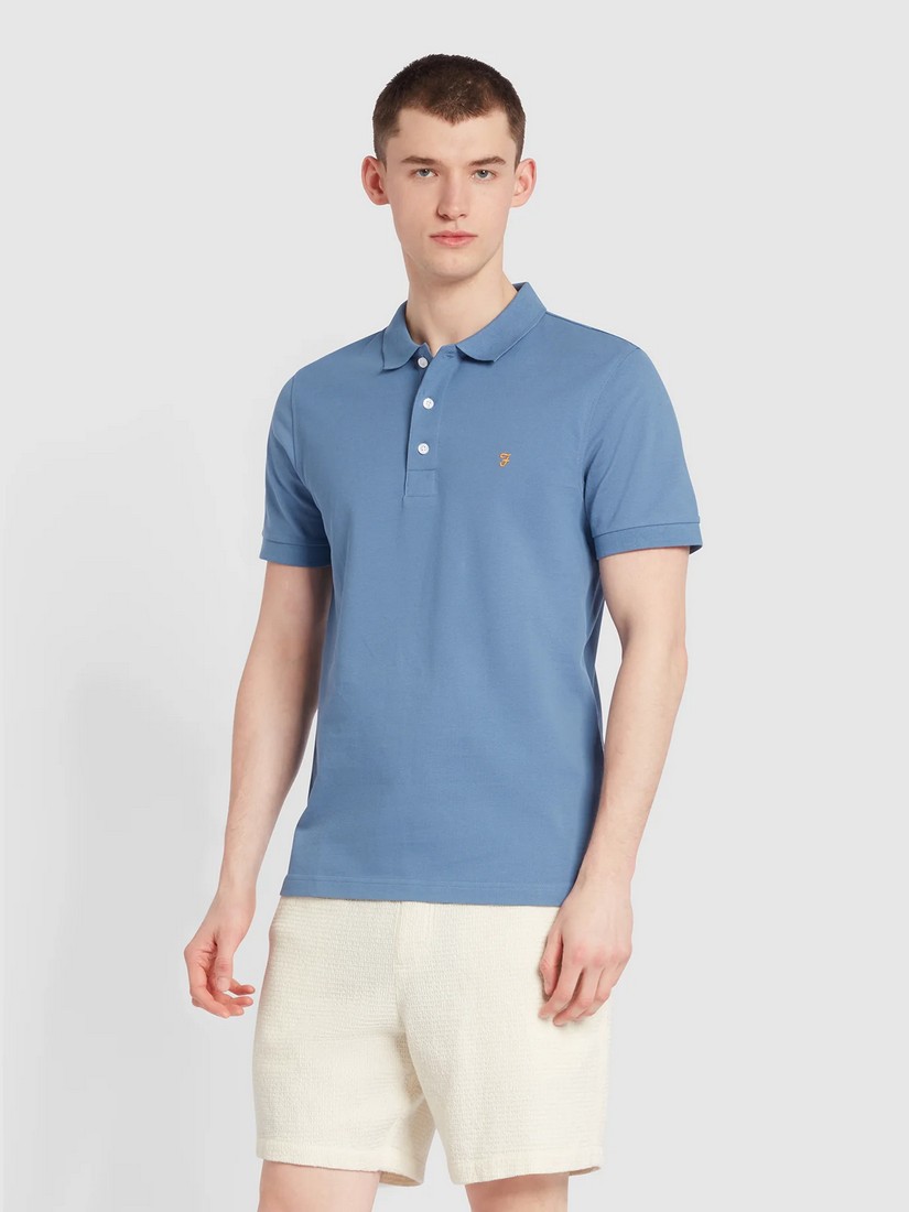 Farah Farah Polo Pique Μπλούζα Modern Fit σε Ραφ