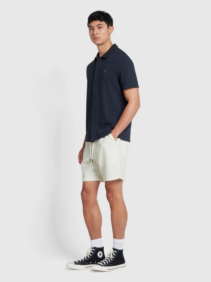 Farah Πουκάμισο Waffle Polo σε Μπλε Σκούρο φωτογραφία