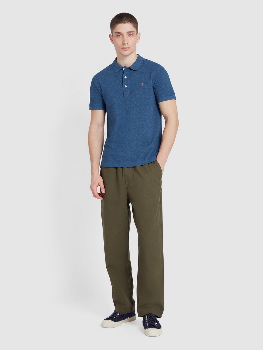Farah Ανδρικό Polo Μπλουζάκι Κοντομάνικο Slim Fit από Οργανικό Βαμβάκι φωτογραφία