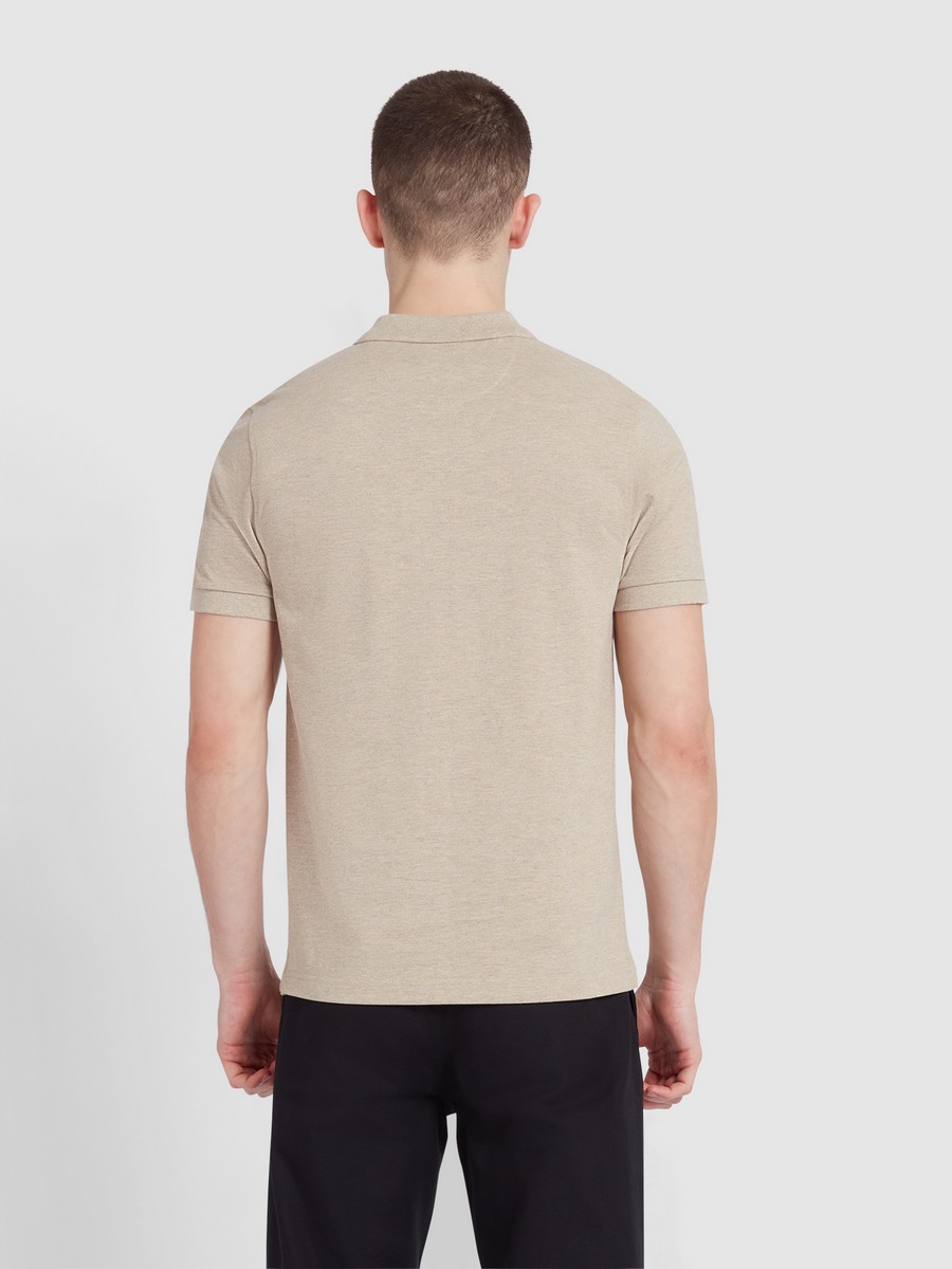 Farah Ανδρικό Polo Μπλουζάκι Κοντομάνικο Slim Fit από Οργανικό Βαμβάκι φωτογραφία