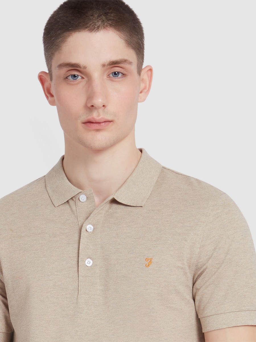 Farah Ανδρικό Polo Μπλουζάκι Κοντομάνικο Slim Fit από Οργανικό Βαμβάκι φωτογραφία
