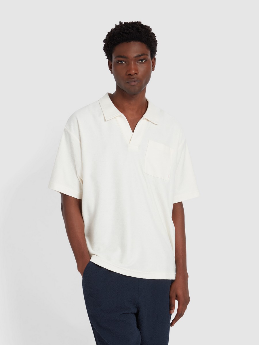 Farah Farah Ανδρικό Polo Μπλουζάκι Κοντομάνικο Relaxed Fit από Οργανικό Βαμβάκι