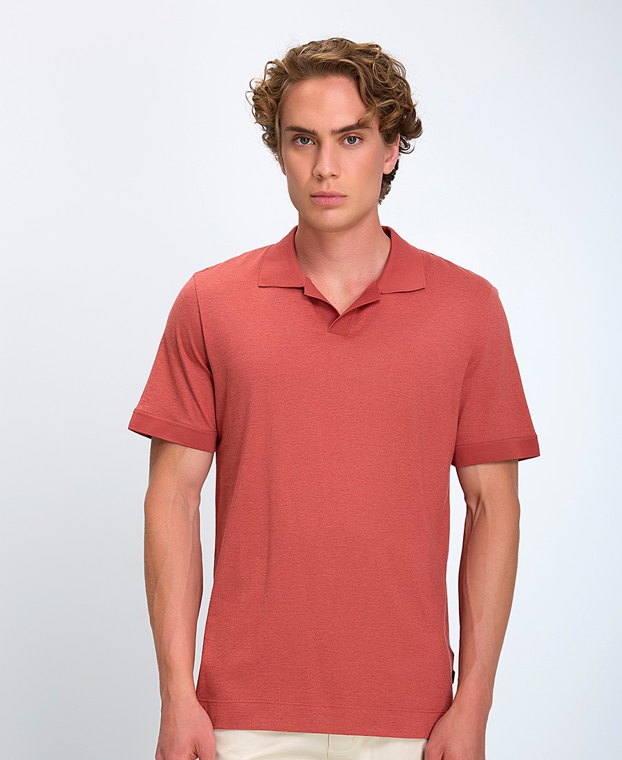 Boss Ανδρικό Polo Slim Fit Από Βαμβάκι Και Κασμίρ