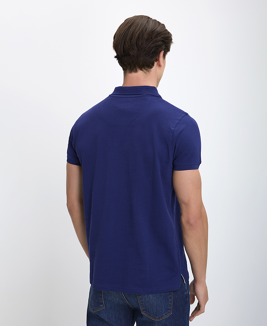 Ανδρική Μπλούζα Polo Βαμβακερή με Κεντημένο Λογότυπο Regular Fit φωτογραφία