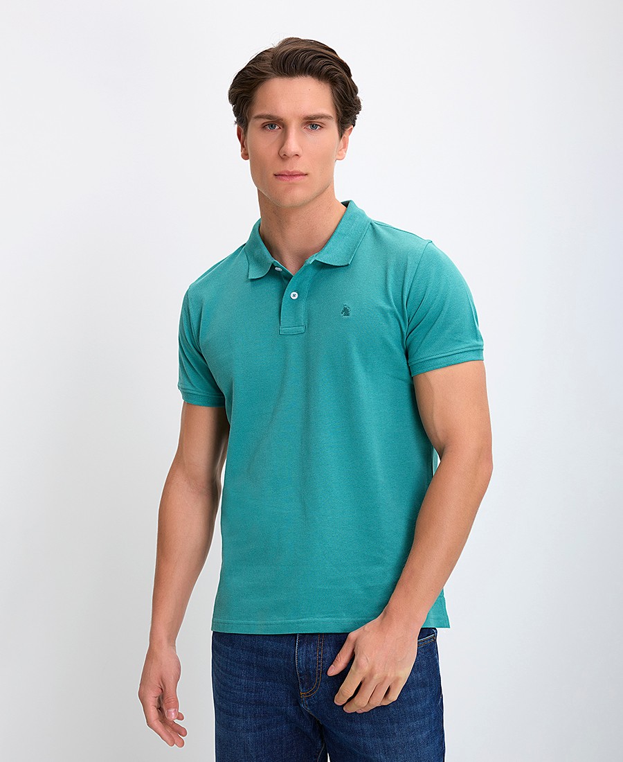 B.S Bags Ανδρική Μπλούζα Polo Βαμβακερή με Κεντημένο Λογότυπο Regular Fit