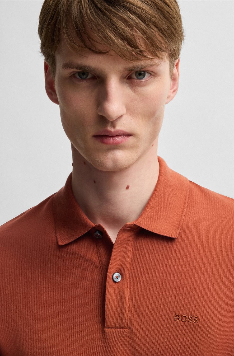 Boss Ανδρικό Polo Pallas Regular Fit Από Πικέ Βαμβάκι Με Λογότυπο φωτογραφία