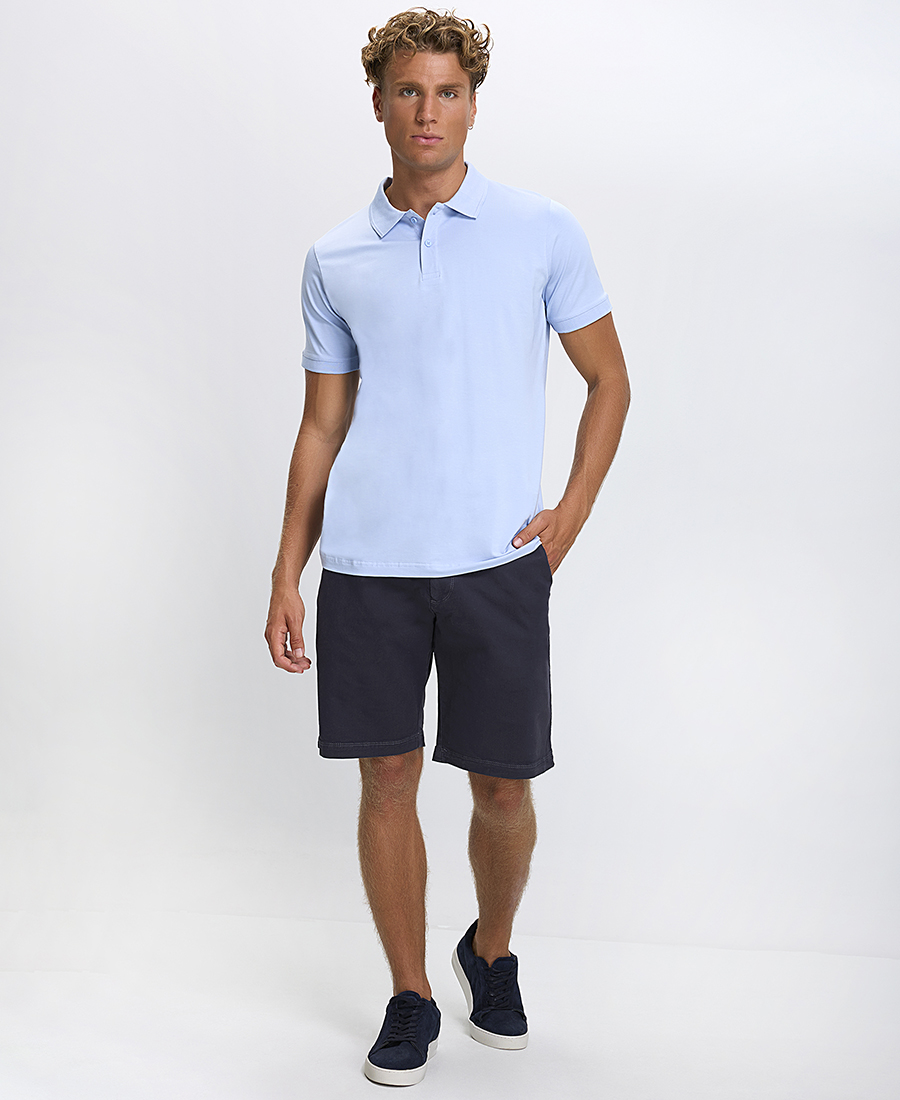 Ανδρική Μπλούζα Polo Βαμβακερή Regular Fit φωτογραφία