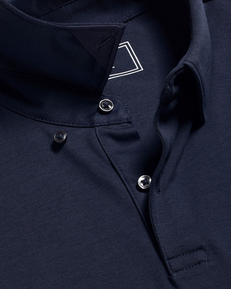 Charles Tyrwhitt Ανδρικό Polo Βαμβακερό Jersey Regular Fit σε Σκούρο Μπλε φωτογραφία