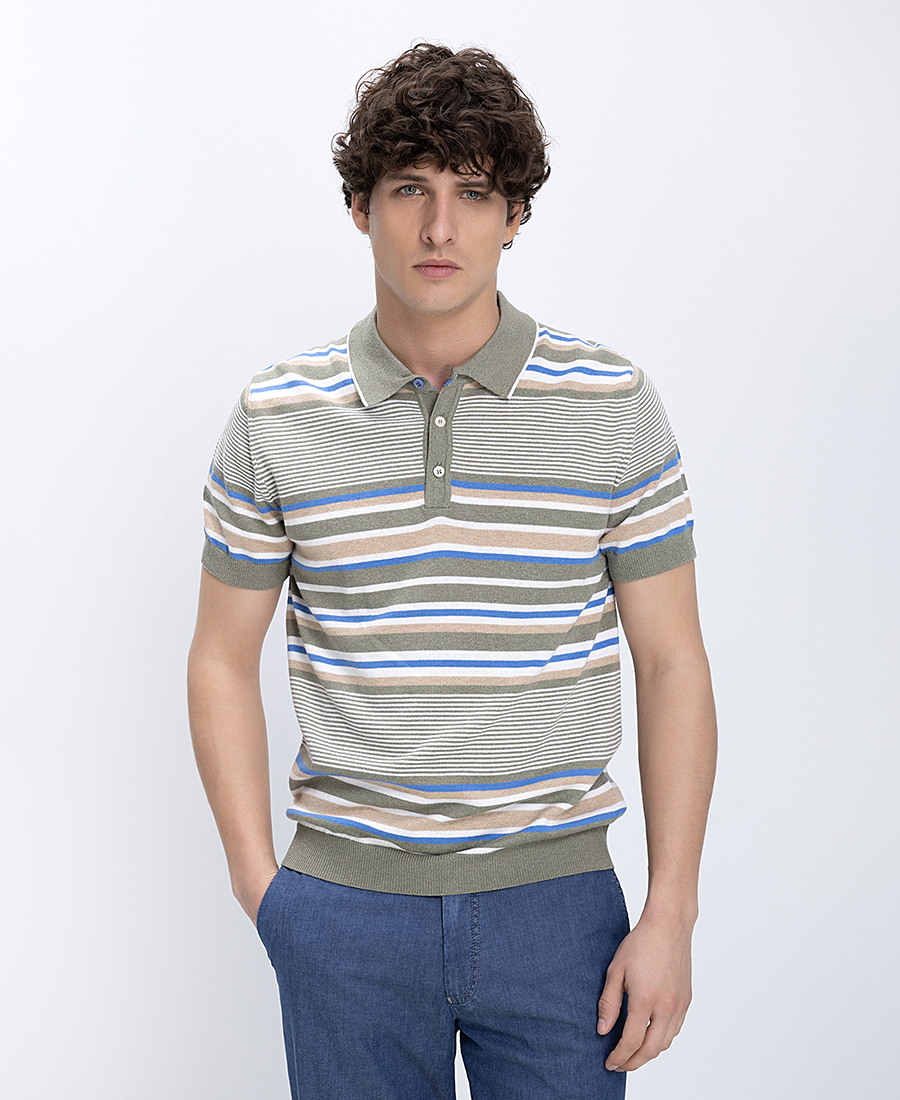 A Fish Named Fred Ανδρική Μπλούζα Polo Με Ριγέ Σχέδιο Regular Fit