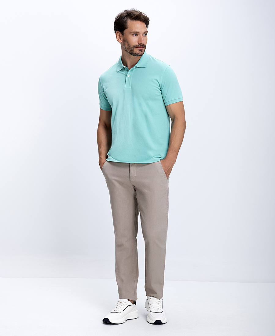 Ανδρικό Polo Βαμβακερό Regular Fit φωτογραφία