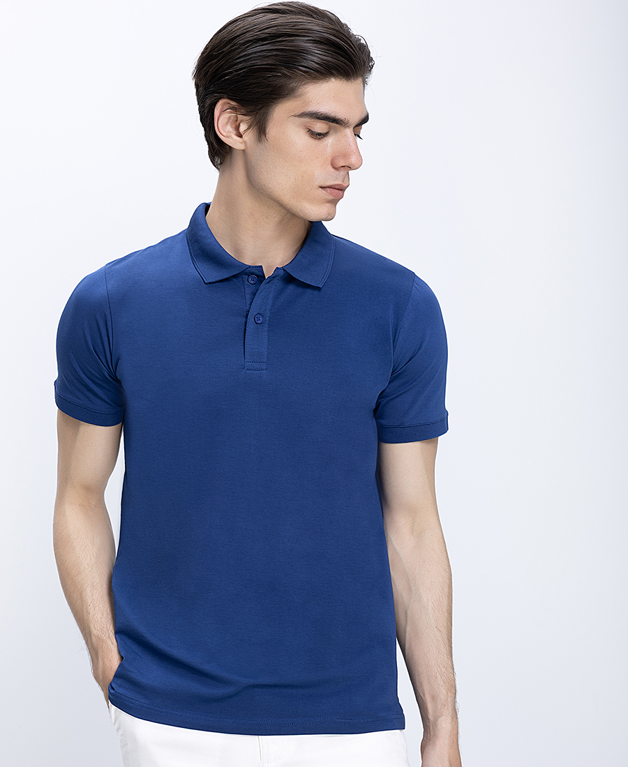 Ανδρική Polo Μπλούζα Βαμβακερή Regular Fit