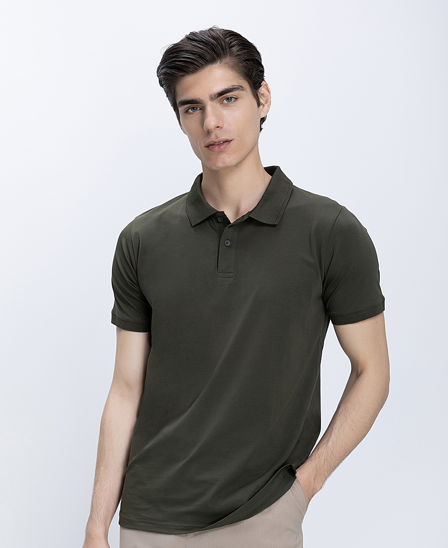 Ανδρική Polo Μπλούζα Βαμβακερή Regular Fit