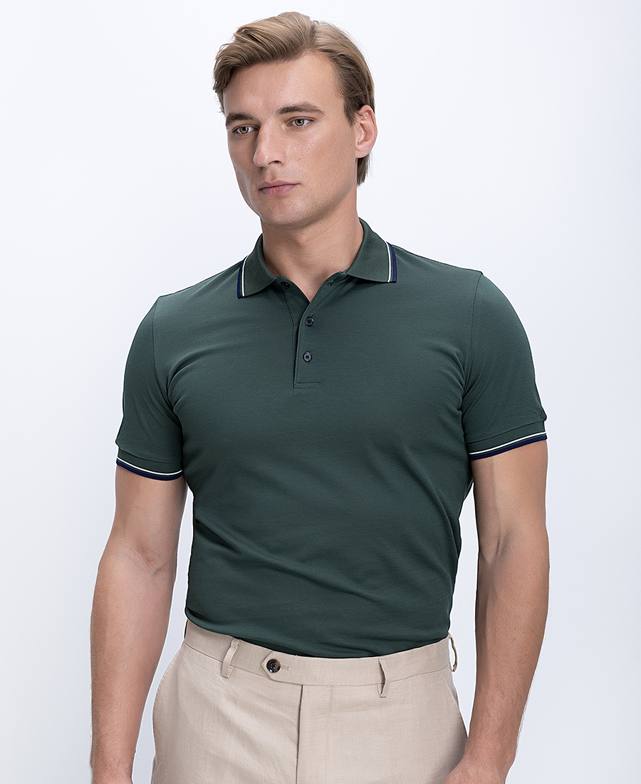 Kaiserhoff Ανδρικό Polo Βαμβακερό Με Contrast Λεπτομέρειες Regular Fit