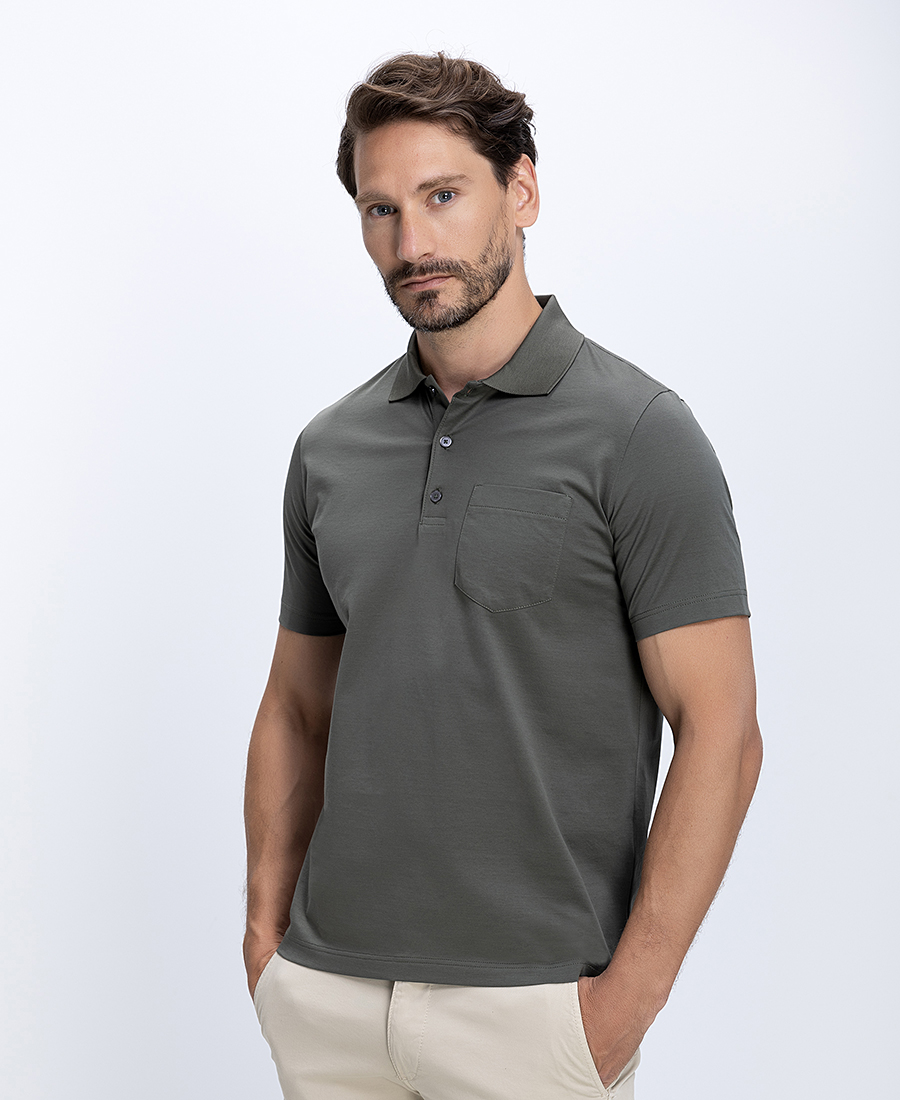 Kaiserhoff Ανδρικό Polo Βαμβακερό Με Τσέπη Στήθους Regular Fit