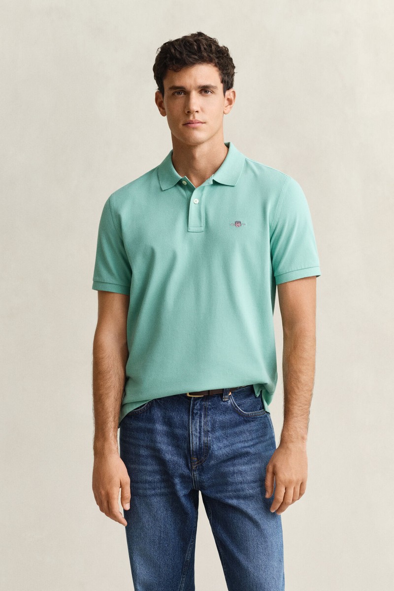 Gant Ανδρικό Polo Regular Fit Από Βαμβάκι Με Κεντημένο Logo