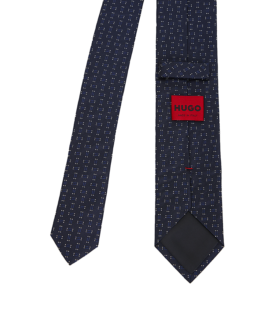 Hugo Ανδρική Μεταξωτή Γραβάτα με Γεωμετρικά Σχέδια φωτογραφία