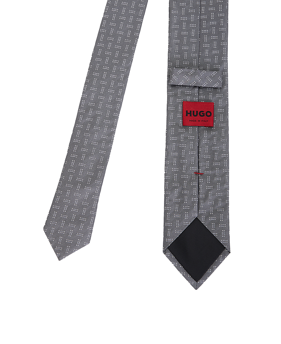 Hugo Ανδρική Μεταξωτή Γραβάτα με Γεωμετρικά Σχέδια φωτογραφία