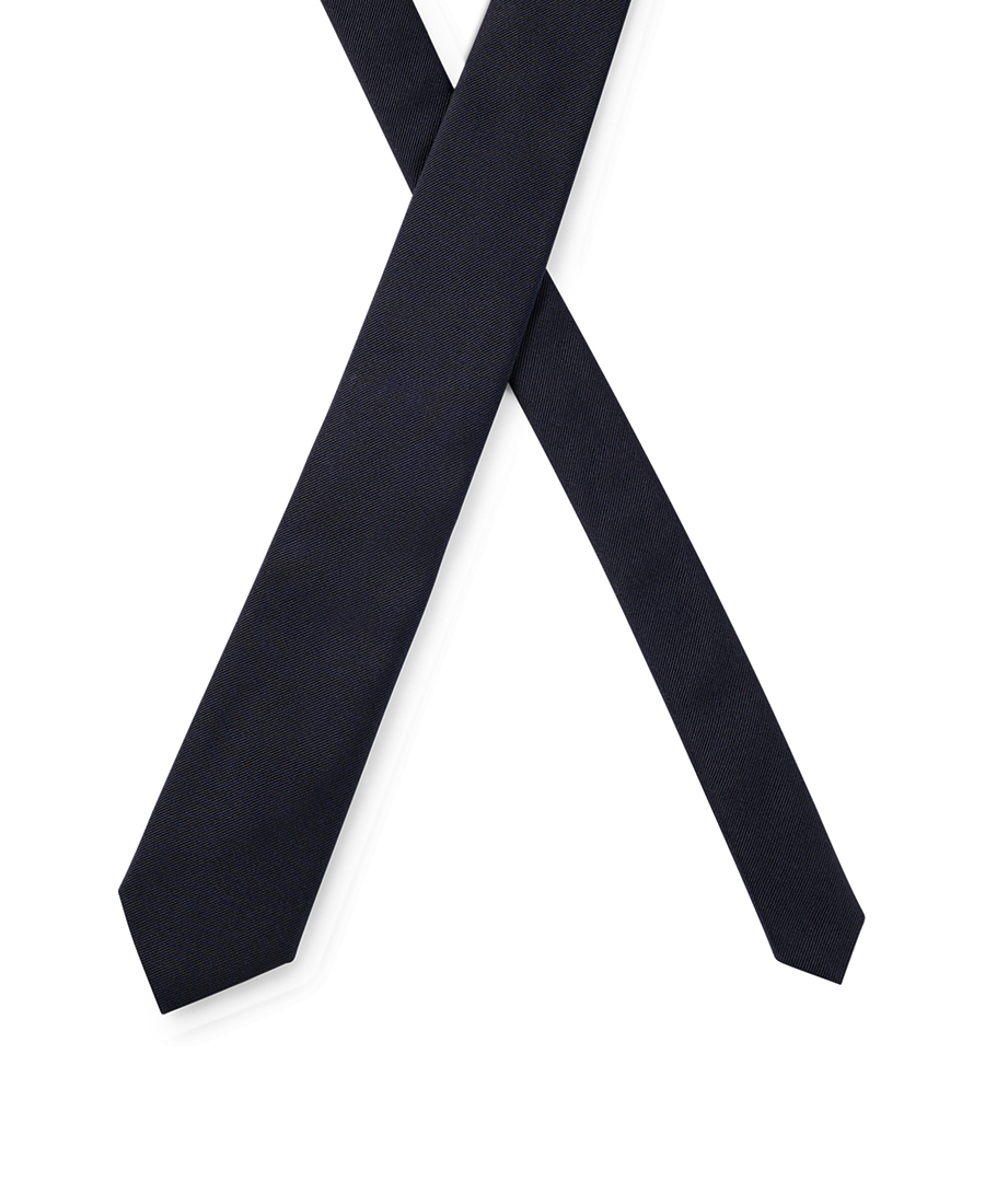 Boss Ανδρική Γραβάτα Μεταξωτή Μονόχρωμη φωτογραφία